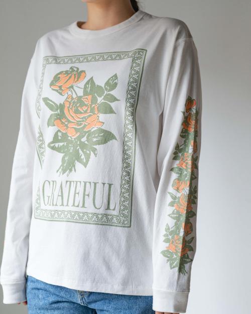 L/S T-SHIRT -TWO ROSES