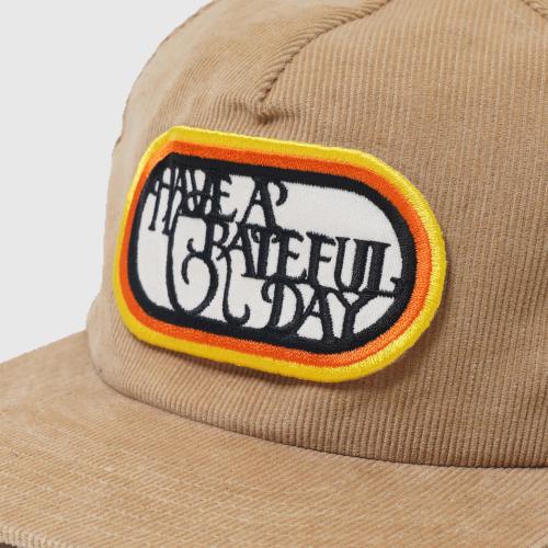 GRATEFUL DAY CORDUROY CAP -SF LOGO