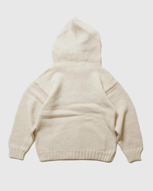 WOOL KNIT HOODIE