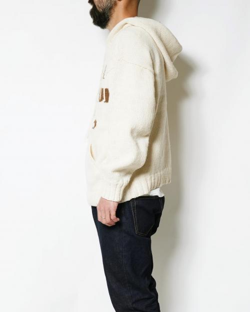 WOOL KNIT HOODIE