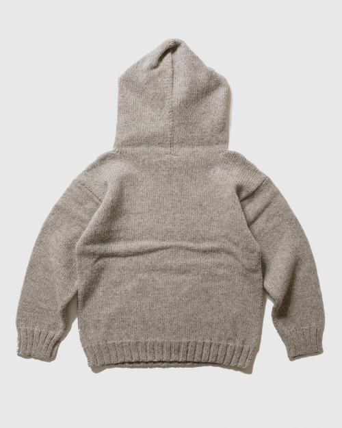 WOOL KNIT HOODIE