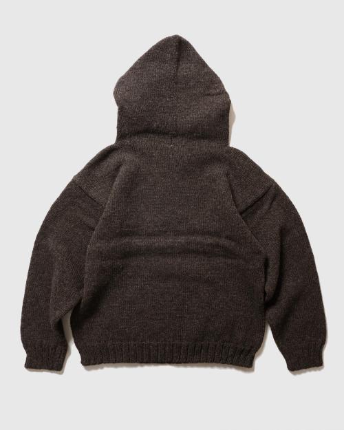 WOOL KNIT HOODIE