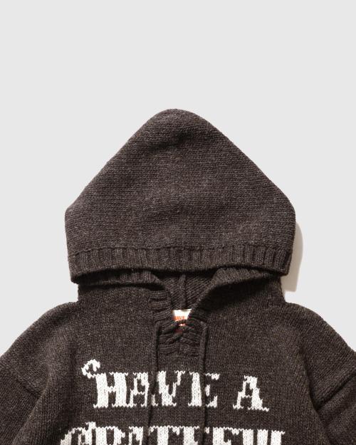 WOOL KNIT HOODIE