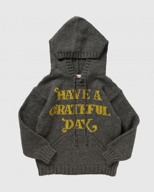 WOOL KNIT HOODIE