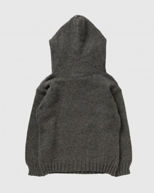 WOOL KNIT HOODIE