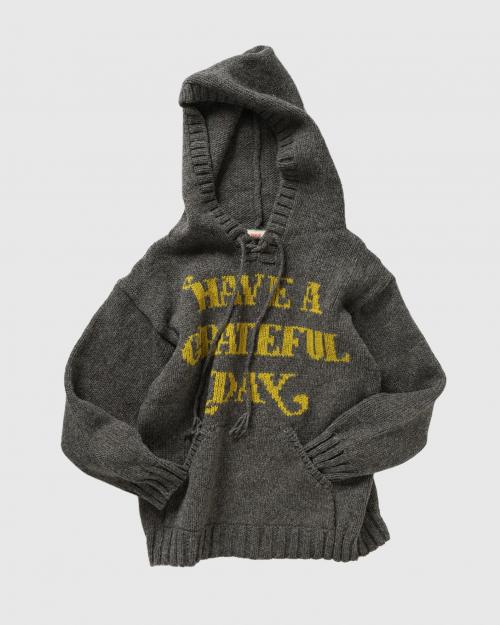 WOOL KNIT HOODIE