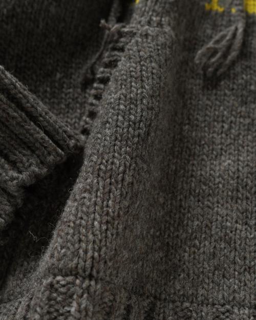 WOOL KNIT HOODIE