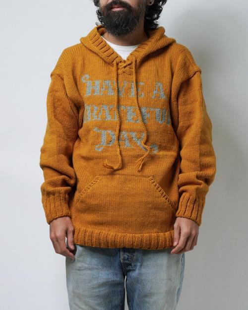 WOOL KNIT HOODIE