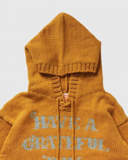 WOOL KNIT HOODIE