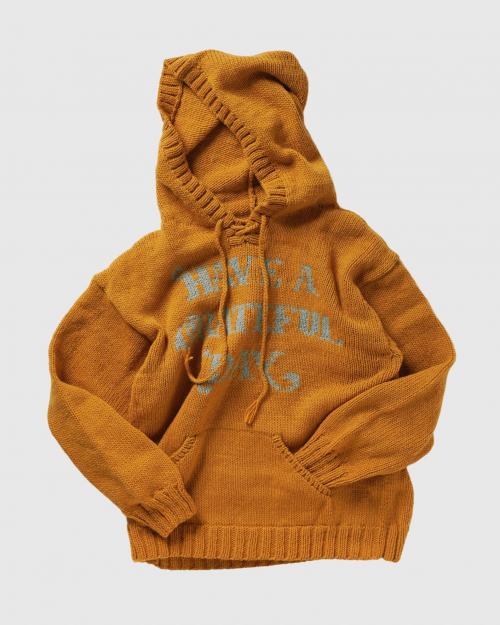 WOOL KNIT HOODIE