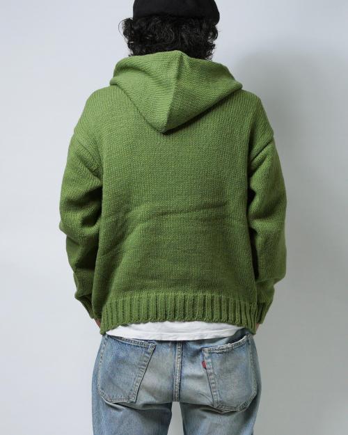 WOOL KNIT HOODIE