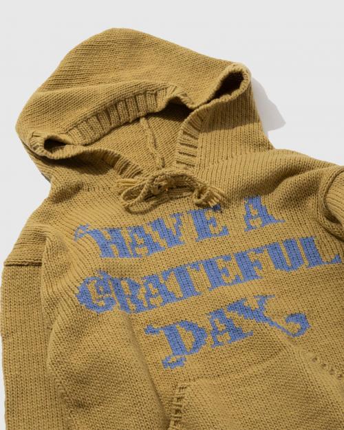 WOOL KNIT HOODIE