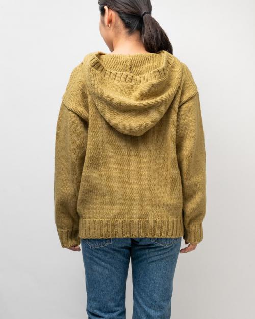 WOOL KNIT HOODIE