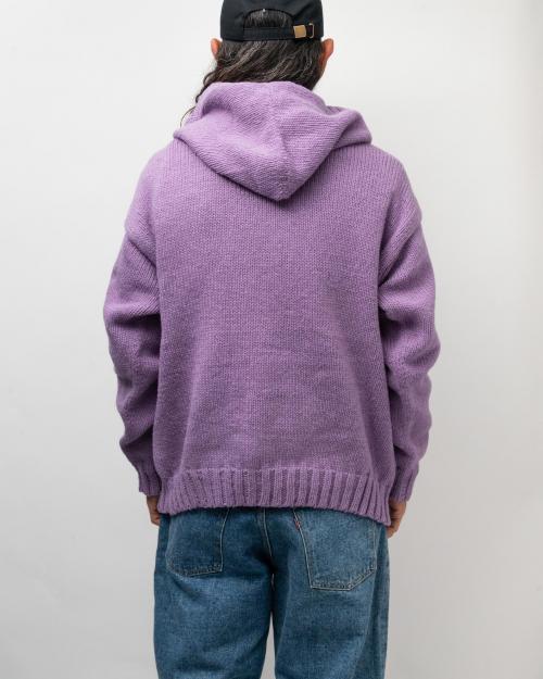 WOOL KNIT HOODIE