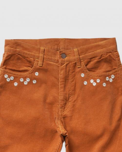 FLOWER CUT EMBROIDERY PANTS