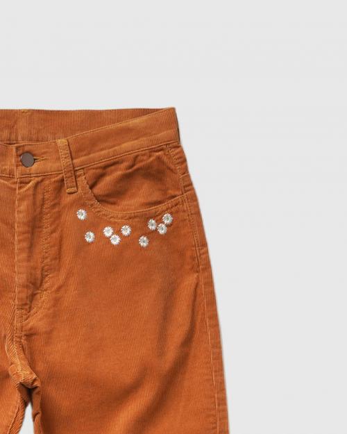 FLOWER CUT EMBROIDERY PANTS