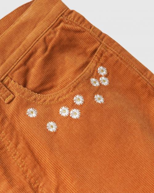 FLOWER CUT EMBROIDERY PANTS