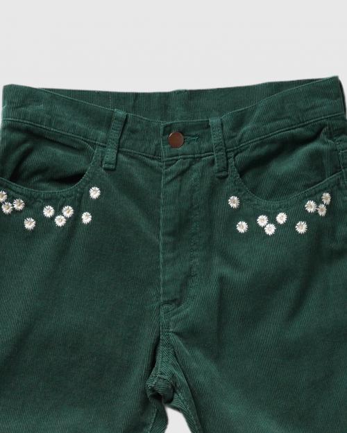 FLOWER CUT EMBROIDERY PANTS