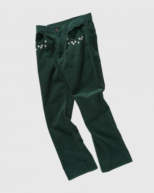 FLOWER CUT EMBROIDERY PANTS