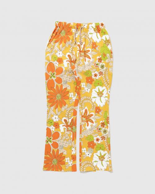 FLOWER CUT EASY PANTS