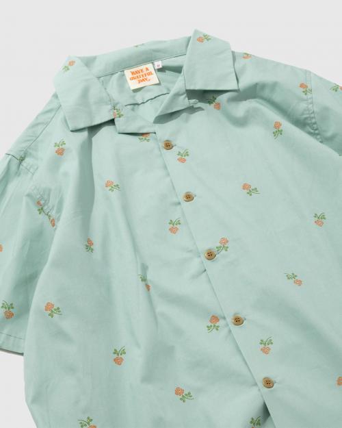 OPEN COLLAR S/S SHIRT