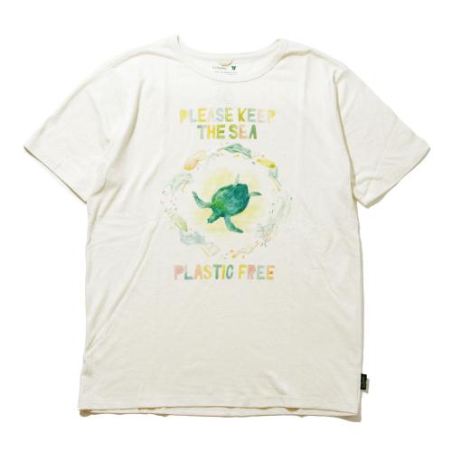 PLASTIC FREE!<br>by GOHEMP ART CREW<br>SHORT SLEEVE TEE 