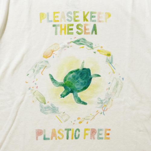 PLASTIC FREE!<br>by GOHEMP ART CREW<br>SHORT SLEEVE TEE 