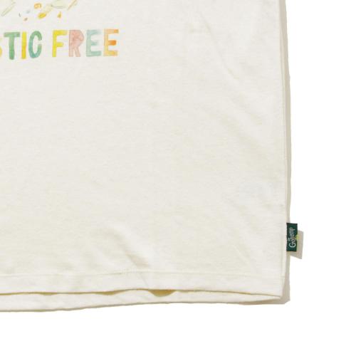 PLASTIC FREE!<br>by GOHEMP ART CREW<br>SHORT SLEEVE TEE 