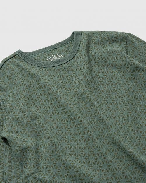 BASIC LONG SLEEVE TEE / LEAF PRINT