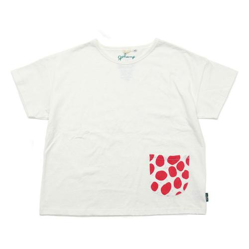 GOHEMP×Chocolat／DOT HIRAGANA WIDE PK TEE