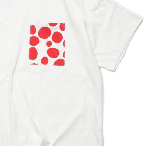 GOHEMP×Chocolat／DOT HIRAGANA WIDE PK TEE