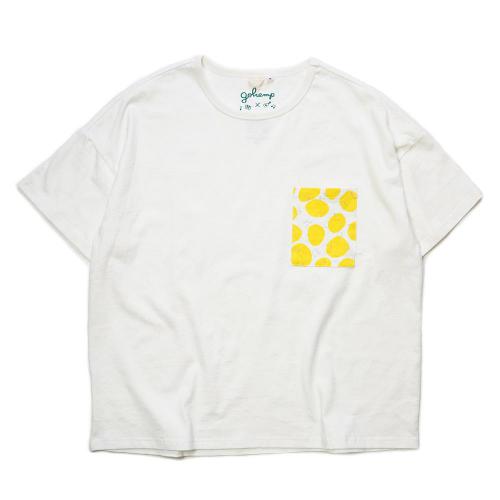 GOHEMP×Chocolat／DOT HIRAGANA WIDE PK TEE