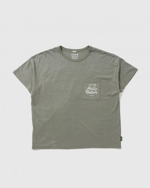 LEAF TONE  WIDE POCKET TEE