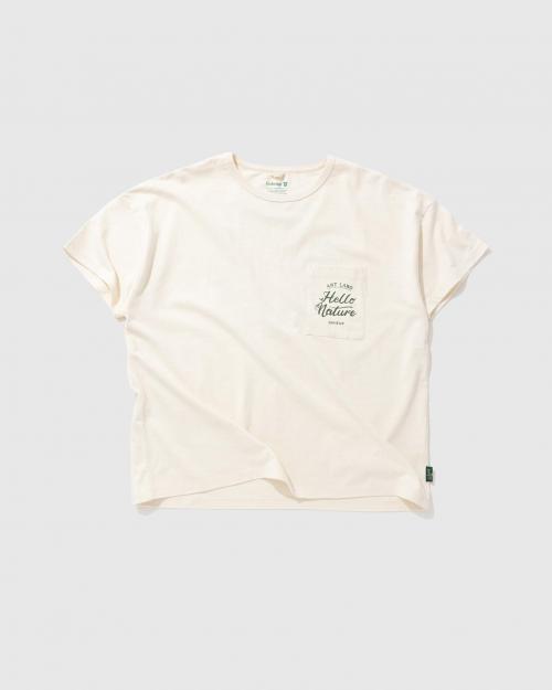 INTERTWINED NATURE WIDE POCKET TEE