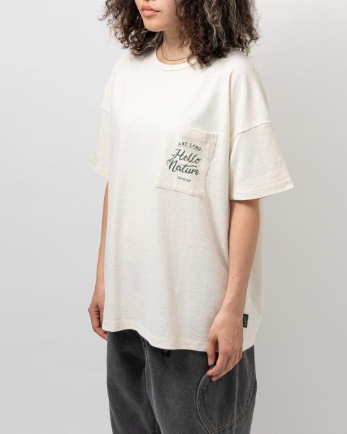 INTERTWINED NATURE WIDE POCKET TEE