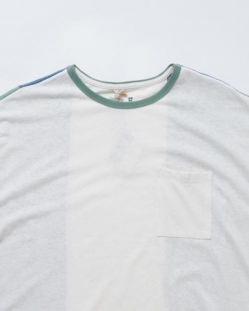 WIDE PK TEE / STRIPE PATCHWORK