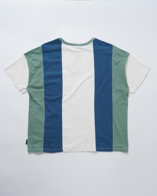 WIDE PK TEE / STRIPE PATCHWORK