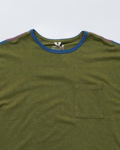 WIDE PK TEE / STRIPE PATCHWORK