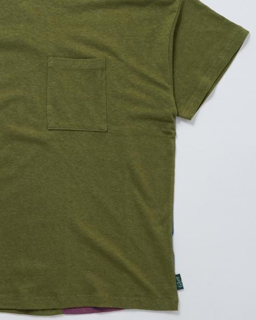 WIDE PK TEE / STRIPE PATCHWORK