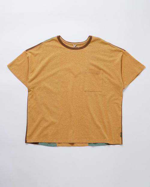 WIDE PK TEE / STRIPE PATCHWORK