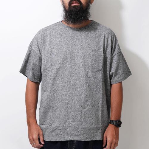 WIDE PK TEE／H/C JERSEY（BLACK HEATHER）