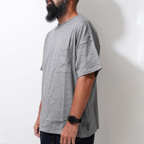 WIDE PK TEE／H/C JERSEY（BLACK HEATHER）