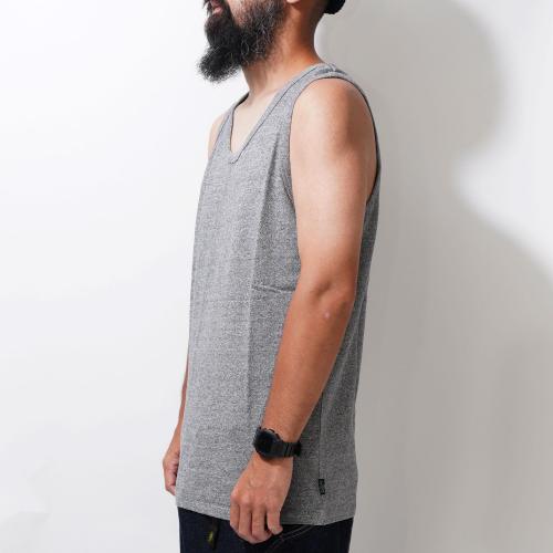 FINE DAY TANK TOP／H/C JERSEY（BLACK HEATHER）