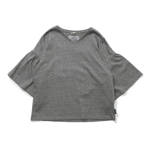 SWING SLEEVE TEE／H/C JERSEY（BLACK HEATHER）