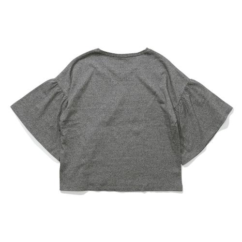 SWING SLEEVE TEE／H/C JERSEY（BLACK HEATHER）