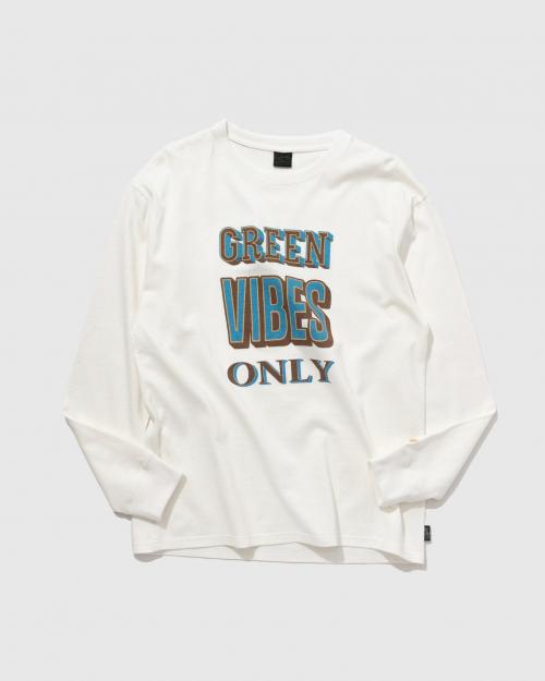 GREEN VIBES ONLY LONG SLEEVE TEE