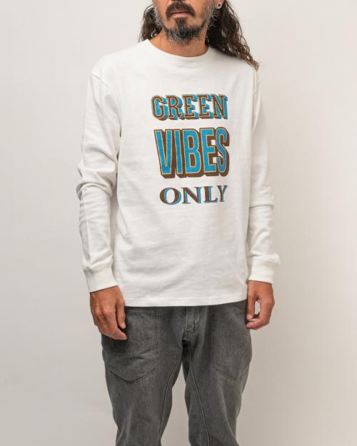 GREEN VIBES ONLY LONG SLEEVE TEE