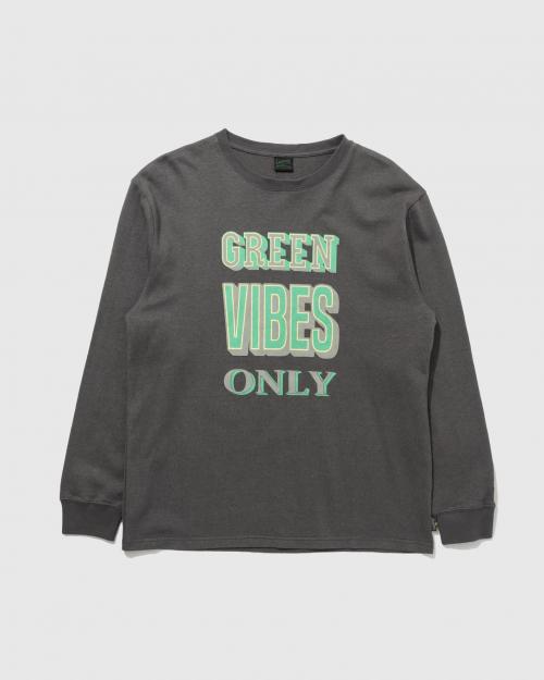 GREEN VIBES ONLY LONG SLEEVE TEE