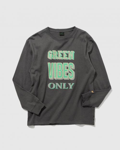 GREEN VIBES ONLY LONG SLEEVE TEE