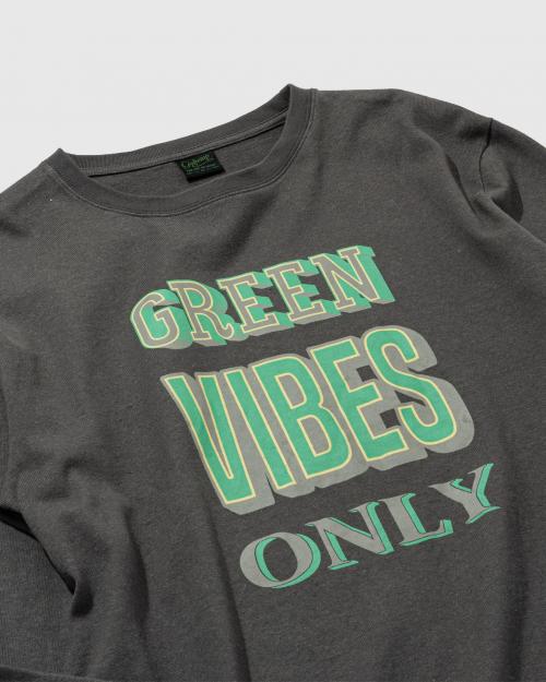 GREEN VIBES ONLY LONG SLEEVE TEE